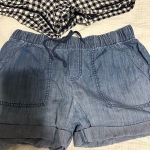 Gap XS Drawstring Waist Denim Shorts